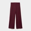 Bas de pyjama large c&ocirc;tel&eacute; long prune femme