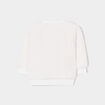 Sweat manches longues blanc bébé fille