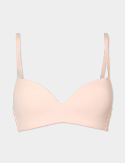 Soutien-gorge push-up triangle rose clair femme