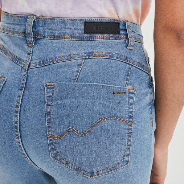 Jeans skinny taille haute Liberto denim double stone femme