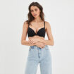 Soutien-gorge maxi push-up dentelle noir femme