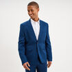 Veste blazer costume manches longues bleu electrique homme