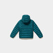 Doudoune l&eacute;g&egrave;re &agrave; capuche imperm&eacute;able vert fonc&eacute; fille