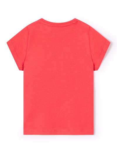 T-shirt manches courtes Hello Kitty rose cerise bébé fille