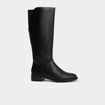 Bottes hautes petit talon noir femme