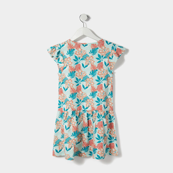 robe courte evasee a volants bleu turquoise fille Robe courte évasée à volants bleu turquoise fille