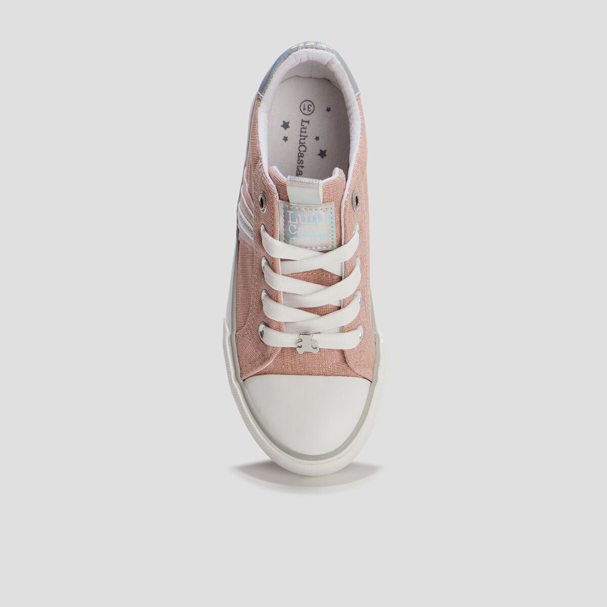 Tennis à lacets Lulu Castagnette rose fille