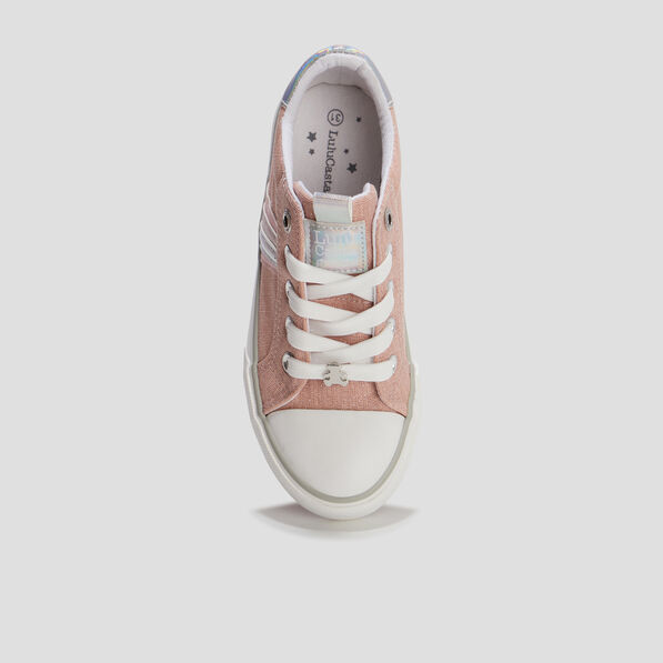 tennis a lacets lulu castagnette rose fille Tennis à lacets Lulu Castagnette rose fille