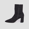 Bottines à talons bouts pointus noir femme