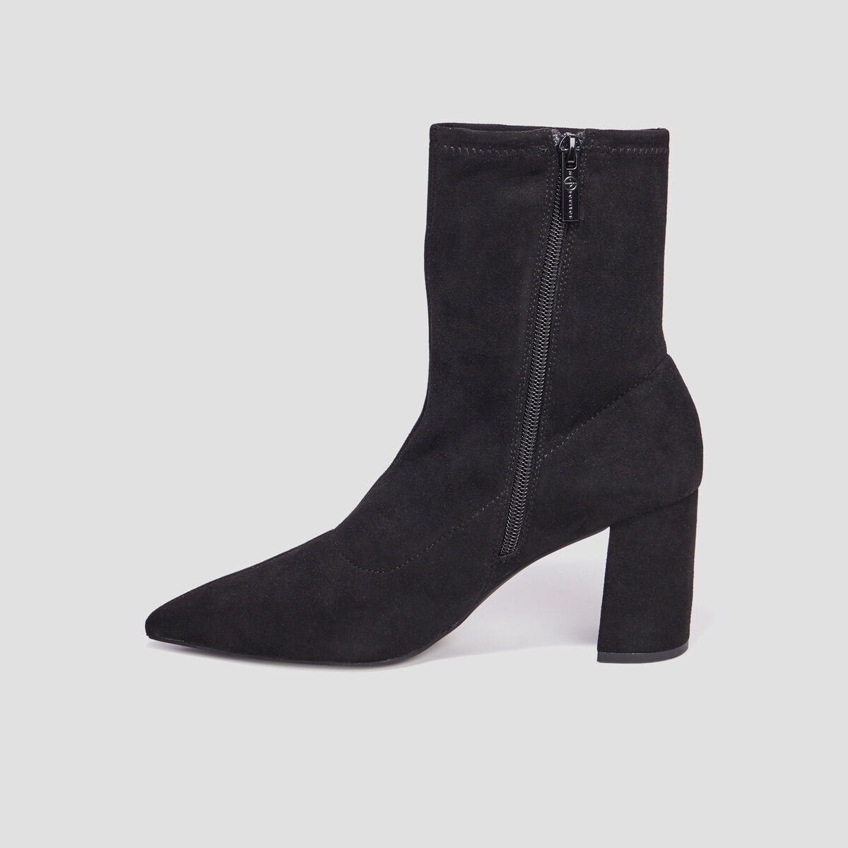 Bottines à talons bouts pointus noir femme