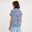 Chemise manches courtes 2 poches ecru femme