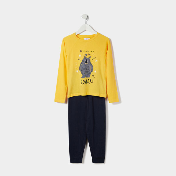 ensemble pyjama 2 pieces jaune garcon Ensemble pyjama 2 pièces jaune garçon