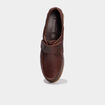 Chaussures bateau en cuir marron clair homme