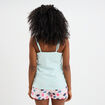 Ensemble pyjama short débardeur Stitch bleu turquoise femme