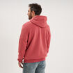 Sweat molleton &agrave; capuche hoodie vieux rose homme