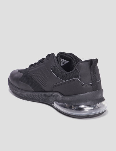 Baskets running à lacets Kappa Myagi noir garçon