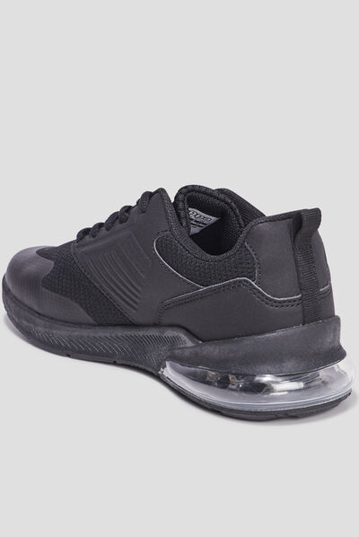 Baskets running à lacets Kappa Myagi noir garçon