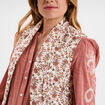 Veste matelassée sans manches blanc femme