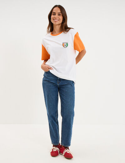 T-shirt maillot football C&ocirc;te d'Ivoire blanc mixte