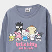T-shirt manches longues Hello Kitty gris fille