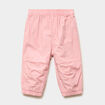 Pantalon jogger doublage coton rose poudr&eacute;e b&eacute;b&eacute; fille