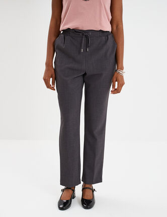 Pantalon de jogging chino gris foncé femme