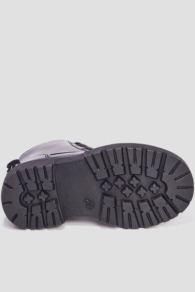 Bottines crantées zippées Liberto noir fille