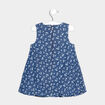 Robe patineuse coton aspect jean bleu bébé fille
