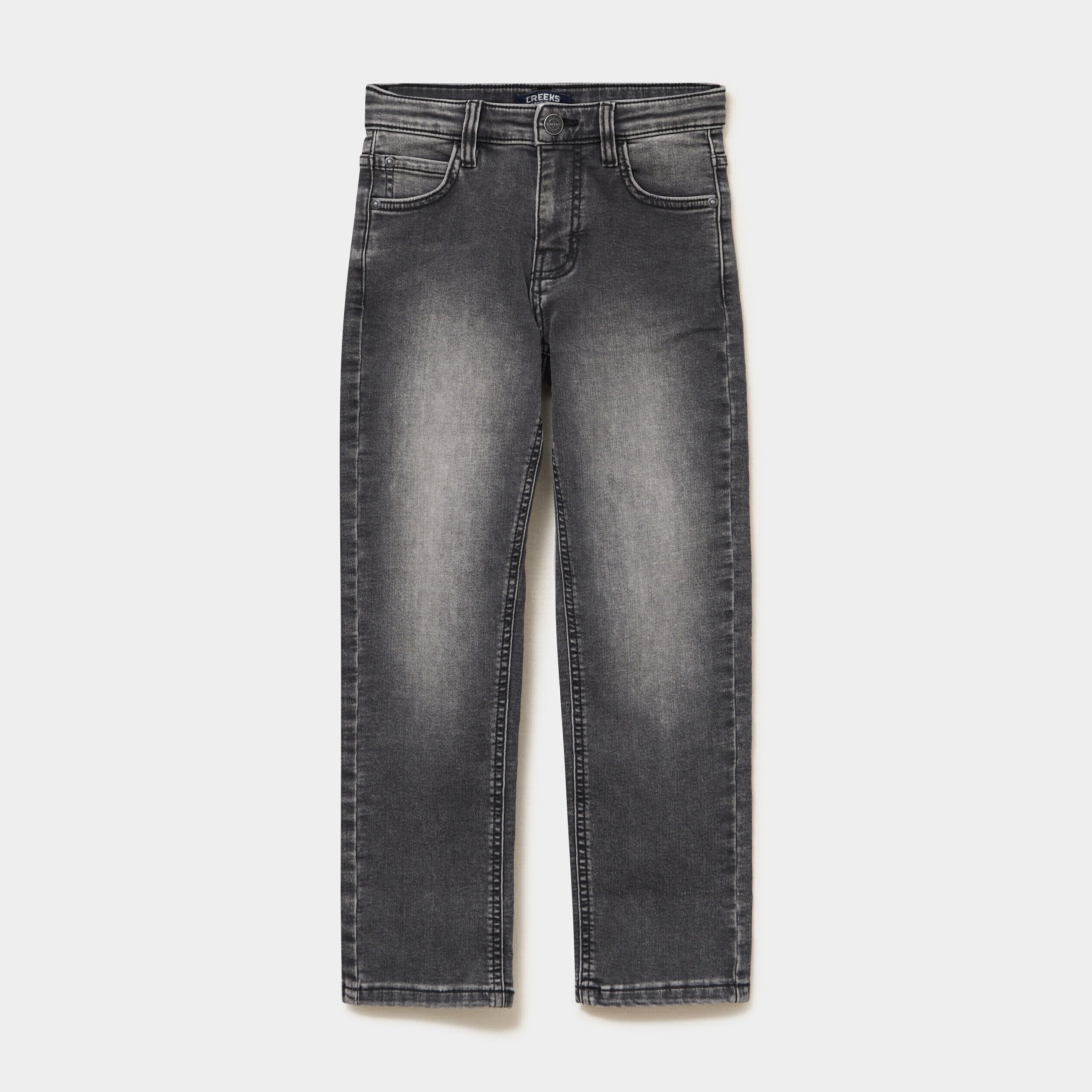 Jeans regular stretch 5 poches denim gris garçon CREEKS