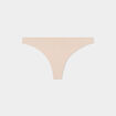 String microfibre sans coutures beige femme