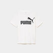 T-shirt manches courtes coton Puma blanc gar&ccedil;on