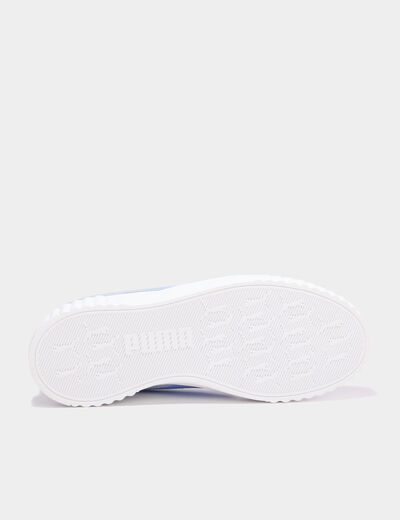 Tennis basses en cuir Puma Carina 3.0 bleu violet fille