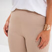 Short legging cycliste coton sable femme grande taille