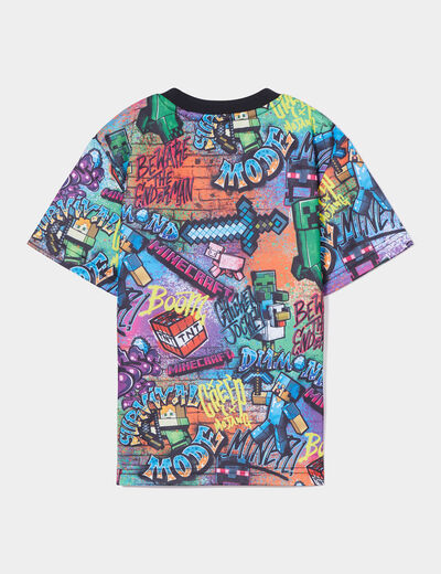 T-shirt manches courtes Minecraft multicolore garçon