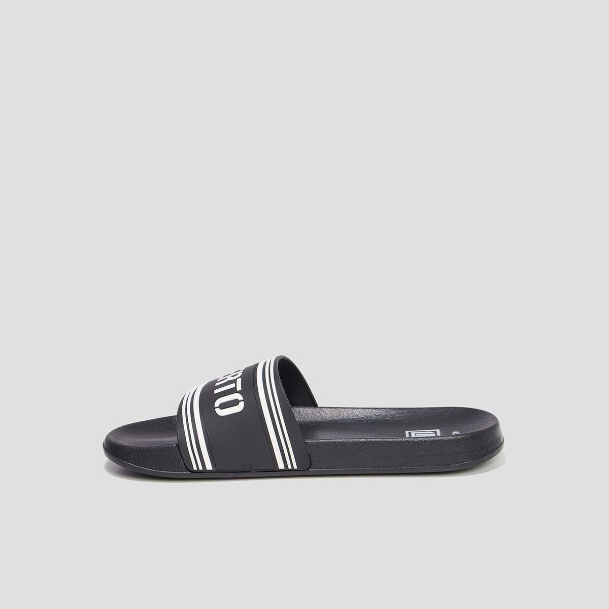 Mules plates noir homme