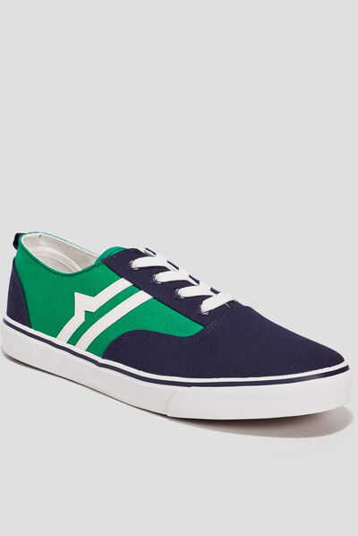 Tennis en toile à lacets Creeks multicolore homme