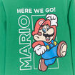 T-shirt manches longues coton Mario vert garçon