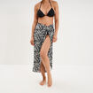 Jupe par&eacute;o de plage noir femme