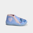 Chaussons bottillons zipp&eacute;s Stitch bleu b&eacute;b&eacute; fille