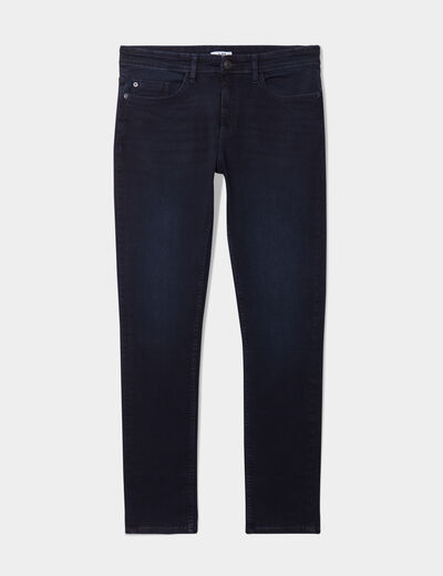 Jeans slim 5 poches denim blue black homme