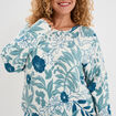 Pull col rond manches longues ecru femme grande taille