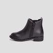 Bottines chelsea zippées à clous noir fille