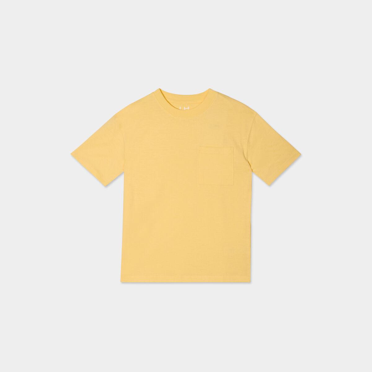 T-shirt oversize 1 poche manches courtes jaune clair garçon