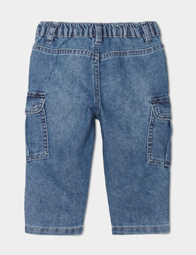 Jeans poches à rabat Creeks denim stone bébé garçon