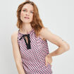 Blouse sans manches rose fushia femme