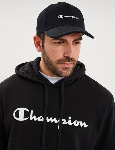 Casquette brod&eacute;e en coton Champion noir homme