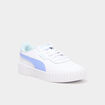 Tennis basses en cuir Puma Carina 3.0 bleu violet fille