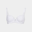Soutien-gorge corbeille paddé dentelle blanc femme