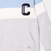 Sweat hoodie manches longues &agrave; capuche bleu ciel gar&ccedil;on