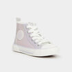 Baskets montantes zipp&eacute;es bout renforc&eacute; violet fille